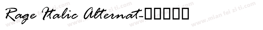 Rage Italic Alternat字体转换